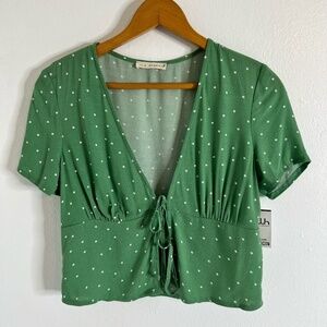 L.A. Hearts Crop Wrap Top‎